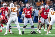 Ohio State football’s center has found a creative way of talking trash to a Texas lineman