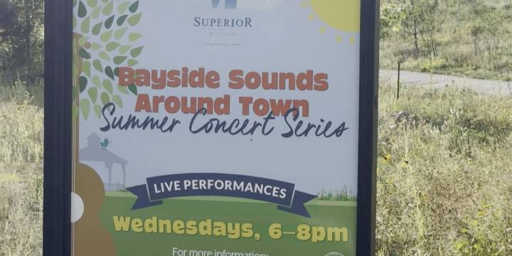 Music by the water: Superior summer concert series hits Woodstock Bay