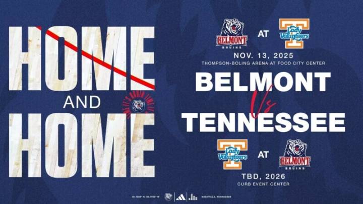 Belmont to Play Home-and-Home with Lady Vols