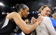 A’ja Wilson has 19th double-double as the Aces beat Mystics for 10th straight victory