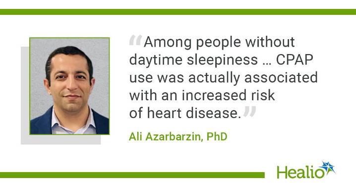 Cardiovascular event risk differs in high, low risk OSA with CPAP