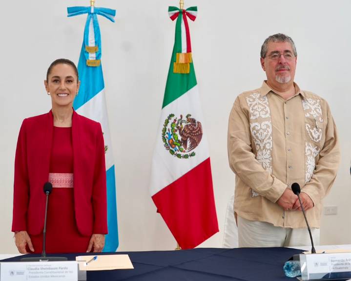 Sheinbaum se reúne por primera vez con el presidente de Guatemala para abordar temas de seguridad, migración y energía