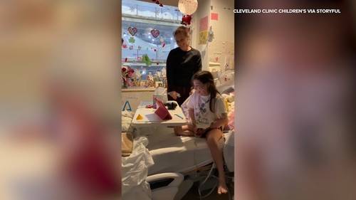 Heartwarming moment girl calls dad to say she's getting a long-awaited donor heart at Cleveland Clinic Children's hospital