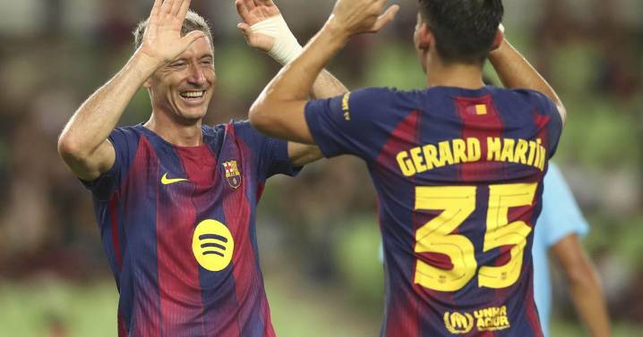 Lewandowski to miss game because of hamstring problem a week before Barcelona's season opener