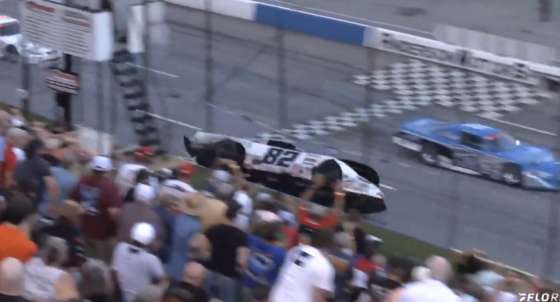 Driver Walks Away After Terrifying Wall Ride During Dale Jr.’s Cars Tour Showdown