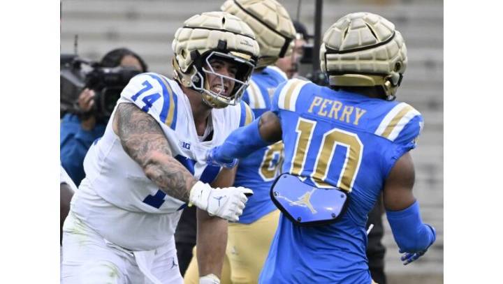 UCLA’s Julian Armella looks locked in on offensive line