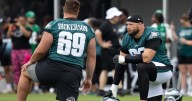 Eagles 2025 training camp practice notes, Day 12: Open practice soured by Landon Dickerson injury
