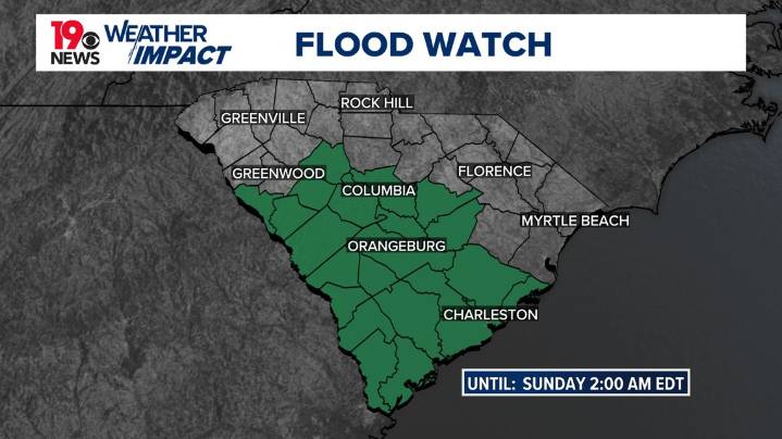 Flooding possible for parts of the Midlands