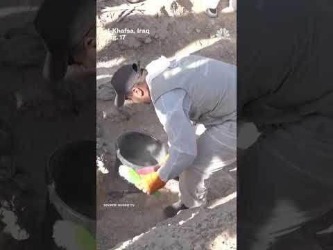 Suspected ISIS mass grave excavated in Iraq