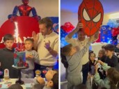 Benjamín Vicuña mostró cómo fue el soñado festejo de cumpleaños de su hijo Amancio