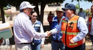 Supervisa Javier Lamarque construcción de colector sanitario al sur de Cajeme