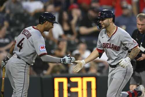 Kayfus hits 1st major-league homer, Guardians beat White Sox 3