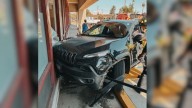 Elderly Jeep driver crashes into pedestrian and building in Northern California, police say