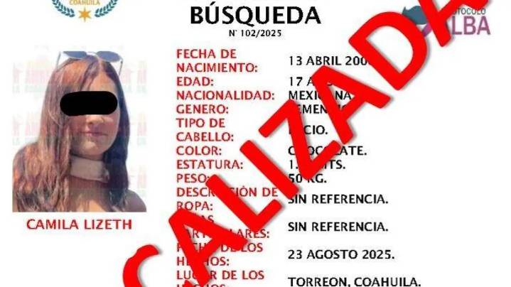 Localizan en Saltillo a menor desaparecida en Torreón