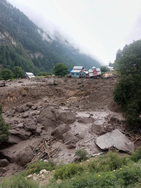 Torrential rains trigger flash floods in Kashmir, killing at least 44 and leaving dozens missing