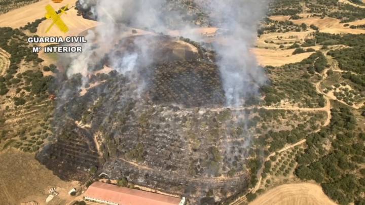 Investigan a tres vecinos de Lleida por haber causado un incendio forestal mientras hacían trabajos con una radial en Huesca