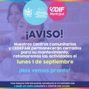 Pausarán actividades centros comunitarios y CEDEFAM por mantenimiento