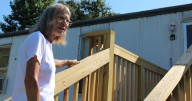 A Keeling woman asked to fix a few steps. A Habitat program replaced two decks and a gate