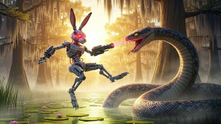 Combaten plaga de serpientes en EU con ‘conejos robot’; así se ven