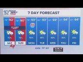 10 Weather: Friday late night forecast