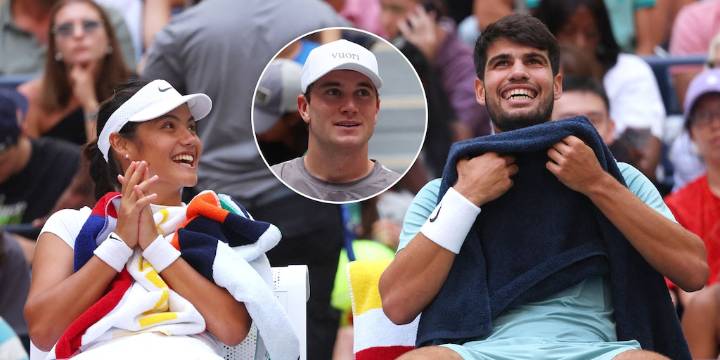 El incómodo momento entre Raducanu y otra figura del tenis en medio de los rumores de romance con Alcaraz: “Triángulo amoroso”