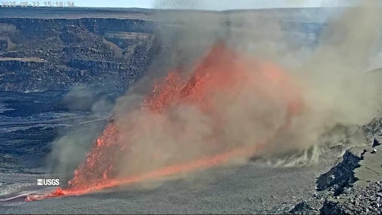 Kilauea's eruption is back as the Hawaii volcano shoots lava for the 31st time since December