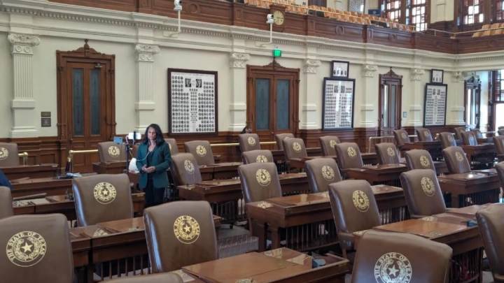 Fort Worth Rep. Nicole Collier refuses to leave Texas House, protesting state trooper escorts