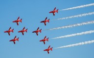 Red Arrows flight path this bank holiday weekend as famous planes head out of the UK