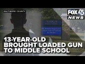 Loaded weapon found on middle school student had high capacity magazine, police confirm