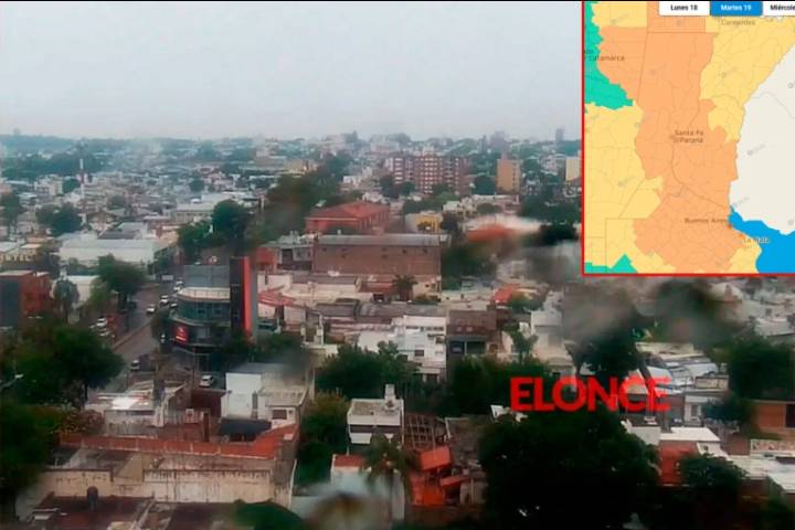 Alerta naranja por tormentas para Entre Ríos y otras provincias: advierten de ráfagas y fuertes lluvias