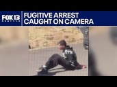 Arrest of Seattle airport fugitive caught on camera