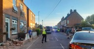 Cars badly damaged and garden wall smashed after crash in Coventry