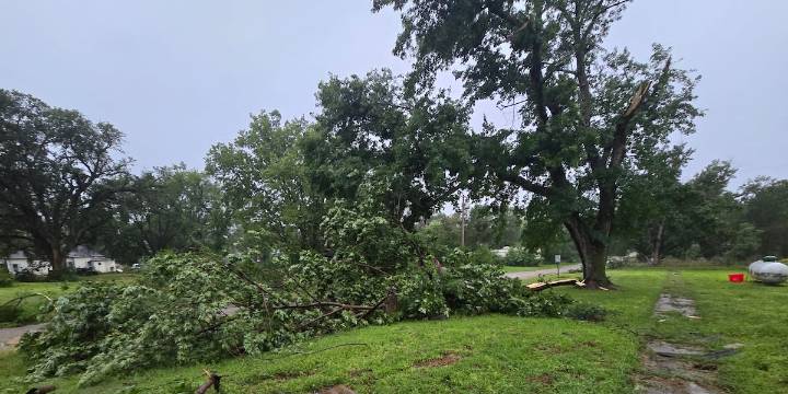 Severe weather strikes south central Nebraska