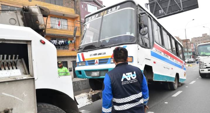 ATU retira 135 vehículos de circulación en Lima y Callao por incumplir normas de seguridad