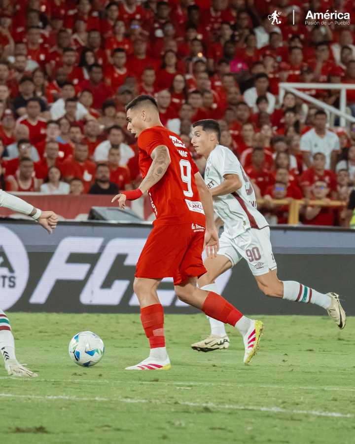 América de Cali cayó de local con Fluminense 2-1 con Luis Ramos de titular y quedó con pocas chances de clasificar