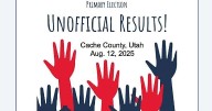Cache County Clerk announces unofficial results of Aug. 12 municipal primary balloting