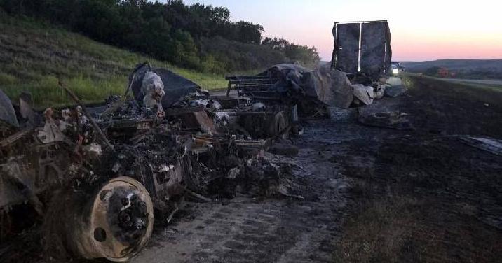Fiery semi crash on I-70 leaves interstate 'badly damaged'