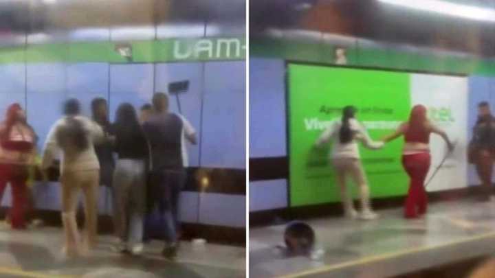 ¿Qué Pasó en la Línea 8 del Metro CDMX? Video Muestra Golpiza a Policía en Estación UAM