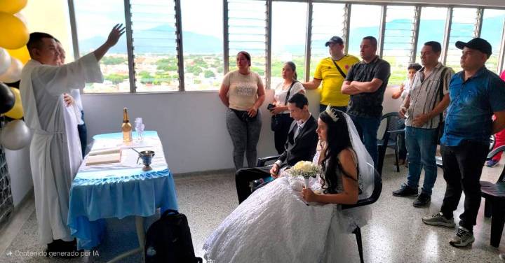 Manifestación de amor urgente: Fabio se casó con Leidy antes de morir por una enfermedad terminal en Cúcuta