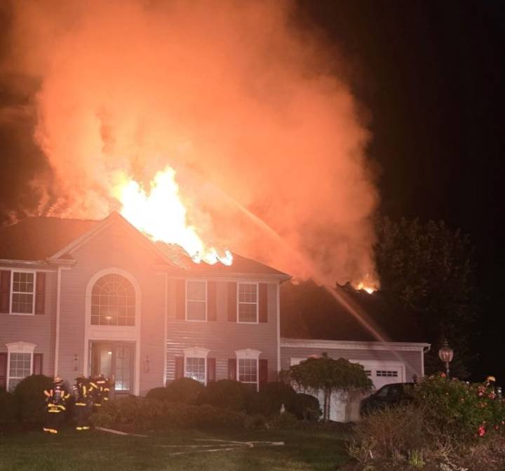 Flames shoot from local home; firefighters injured