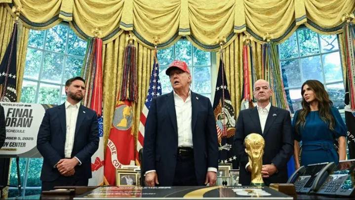 Donald Trump anuncia que el sorteo para la fase de grupos del Mundial de Fútbol 2026 será en Washington en diciembre