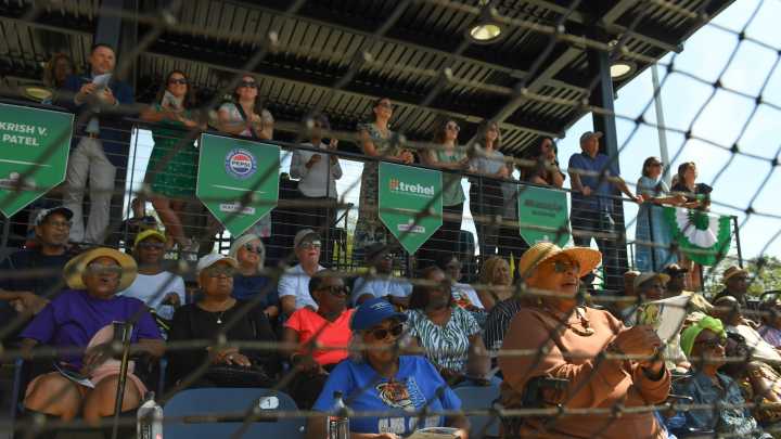 WATCH: First pitches thrown at Mayberry Park grand reopening