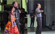 Nodal actúa en el concierto de los Aguilar, tras su errática entrevista; es recibido con aplausos por su esposa