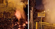 Basura acumulada en un canal se prendió fuego y puso en riesgo el tendido de gas de El Corte