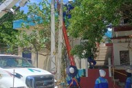 Trabajos eléctricos en sectores de Santa Marta