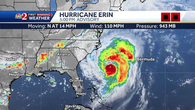Hurricane Erin: Maps, spaghetti models