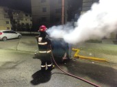 Incendio en contenedor de residuos movilizó a bomberos en Río Gallegos