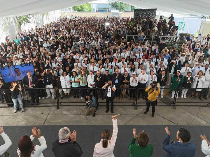 Inauguración de la Unidad de Medicina Familiar nº 93 del IMSS en Ecatepec, EDOMEX.