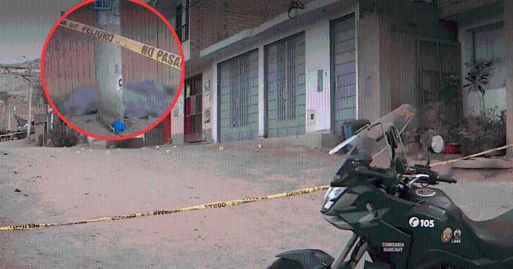 Sicarios asesinan a joven con 28 disparos en calle de Manchay: PNP investiga ajuste de cuentas