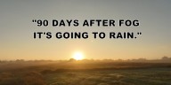 Old wives tales about rain